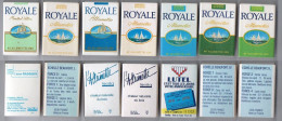 7 Boites D'Allumettes - CIGARETTES ROYALE Différentes - Cajas De Cerillas (fósforos)