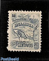 Nicaragua 1897 50c, With WM, Stamp Out Of Set, Unused (hinged), Various - Maps - Geography