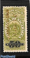 Nicaragua 1909 VALE 2c On 50c, Stamp Out Of Set, Unused (hinged) - Nicaragua