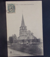 27327 . SAINT MARTIN D ECROSVILLE . EGLISE ET MONUMENT  . OBLITEREE 1906 . EDIT. DUMONT - Other & Unclassified