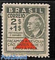 Brazil 1931 2$+1$, Stamp Out Of Set, Unused (hinged) - Ungebraucht