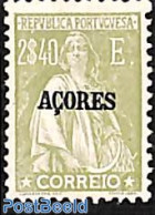 Azores 1921 2.40E, Stamp Out Of Set, Mint NH - Azoren