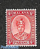 Malaysia 1935 Pahang, 6c, Stamp Out Of Set, Unused (hinged) - Sonstige & Ohne Zuordnung