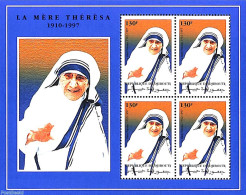 Djibouti 1998 Mother Theresa M/s, Mint NH, History - Religion - Nobel Prize Winners - Religion - Nobel Prize Laureates