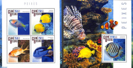 Guinea Bissau 2014 Fishes 2 S/s, Mint NH, Nature - Fish - Vissen