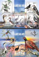 Guinea Bissau 2013 Birds 2 S/s, Mint NH, Nature - Birds - Poultry - Guinée-Bissau