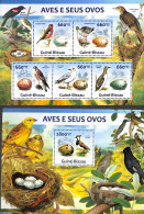 Guinea Bissau 2013 Birds And Eggs 2 S/s, Mint NH, Nature - Birds - Guinea-Bissau