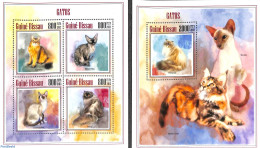 Guinea Bissau 2013 Cats 2 S/s, Mint NH, Nature - Cats - Guinea-Bissau