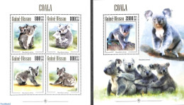 Guinea Bissau 2013 Koala Bears 2 S/s, Mint NH, Nature - Animals (others & Mixed) - Guinée-Bissau
