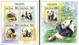 Guinea Bissau 2013 Panda Bears 2 S/s, Mint NH, Nature - Animals (others & Mixed) - Guinea-Bissau