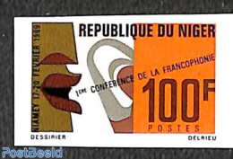 Niger 1969 Francophonie Conference 1v, Imperforated, Mint NH, Science - Esperanto And Languages - Niger (1960-...)