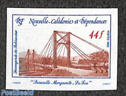 New Caledonia 1985 Bridge Of Margueritte-La-Foa 1v, Imperforated, Mint NH, Art - Bridges And Tunnels - Unused Stamps