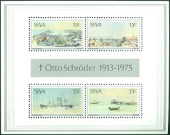 SOUTH WEST AFRICA 1975 PAINTINGS BY SCHRODER S/S OF 4, WALBIS BAY LIGHTHOUSE** - Phares