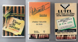 2 Boites D'Allumettes - CIGARILLOS FLEUR DE SAVANE - Matchboxes