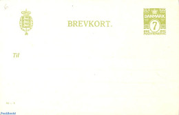 Denmark 1925 Postcard 7o, 81-Y, Unused Postal Stationary - Brieven En Documenten