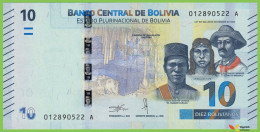 Voyo BOLIVIA 10 Bolivianos 2018 P248 B417a A UNC - Bolivie