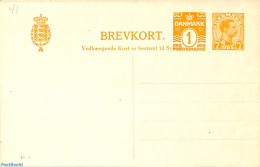 Denmark 1920 Reply Paid Postcard 1+7o/1+7o, 49-I, Unused Postal Stationary - Brieven En Documenten