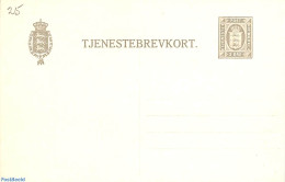 Denmark 1915 On Service Postcard, 3o, Unused Postal Stationary - Briefe U. Dokumente
