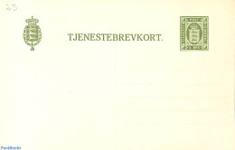 Denmark 1914 On Service Postcard 5o, Unused Postal Stationary - Brieven En Documenten