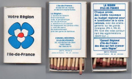 2 Boites D'Allumettes Neuves Région ILE-DE-FRANCE - Matchboxes