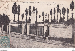 Z2-94) CHAMPIGNY SUR MARNE - LE MONUMENT 1870 - 1871 - ( ANIMEE - PERSONNAGE ) - Champigny Sur Marne