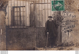 28) BAIGNEAUX (EURE ET LOIR) - CARTE PHOTO - 8 JANVIER 1913 - FÊTE DU CENTENAIRE DE MR. PIERRE MONCEAU - Andere & Zonder Classificatie