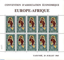 Chad 1964 Europafrique M/s, Mint NH, History - Various - Afriqueeurope - Maps - Other & Unclassified