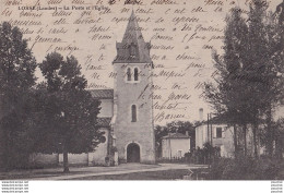 Z11-40) LOSSE (LANDES) LA POSTE  ET L ' EGLISE - ( 2 SCANS ) - Andere & Zonder Classificatie