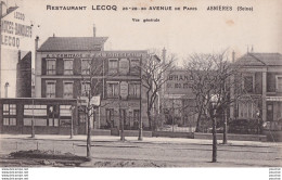 Y15-92) ASNIERES - RESTAURANT LECOQ - 28 - 28 - 30 AVENUE DE PARIS - VUE GENERALE - ( 2 SCANS ) - Asnieres Sur Seine