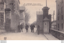 Y16-87) LIMOGES - POSTE DE POLICE - CASERNE - (QUARTIER DU 20° REGIMENT DE DRAGONS) - ( 2 SCANS ) - Limoges