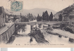 Z19-12) SAINT AFRIQUE (AVEYRON)  PONT DU CENTENAIRE ET LA SORGUE - ( 2 SCANS ) - Saint Affrique