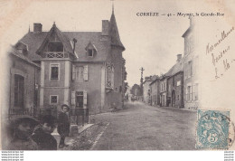  Z19-19) MEYMAC  (CORREZE) LA GRANDE RUE  - ( ANIMEE - HABITANTS - VILLAGEOIS) - Sonstige & Ohne Zuordnung