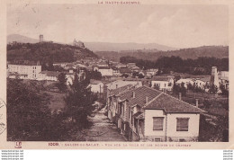 Z21-31) SALIES DU SALAT (HAUTE GARONNE) VUE SUR LA VILLE ET LES RUINES DU CHATEAU - (  2 SCANS ) - Salies-du-Salat