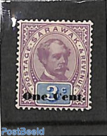 Malaysia 1892 Sarawak, One Cent Overprint (capital O And C) 1v, Unused (hinged) - Autres & Non Classés