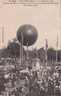 47) AGEN - FETES PRESIDENTIELLES 1906 - ASCENCION DU BALLON  " LE LANTURLU " AERO CLUB BORDEAUX - 2 SCANS - Agen