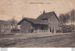 Z20-60) NEUILLY EN THELLE (OISE) LA GARE - ( ANIMEE - VOYAGEURS - TRAIN - 2 SCANS ) - Other & Unclassified