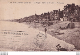 Z23-44) LA BAULE SUR MER - LA PLAGE A MAREE HAUTE VERS LE POULIGUEN - ( 2 SCANS ) - La Baule-Escoublac