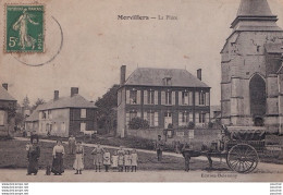 Z24-60) MORVILLERS (OISE) LA PLACE - (ANIMEE - HABITANTS - VILLAGEOIS - ATTELAGE ) - Other & Unclassified