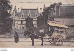 94) LE CHATEAU DE LA VARENNE - RUE SAINT HILAIRE A LA VARENNE - ATTELAGE A LA BONNE FERMIERE - CARTE COULEURS - 2 SCANS - Other & Unclassified