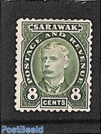 Malaysia 1895 Sarawak, 8c, Stamp Out Of Set, Without Gum, Unused (hinged) - Other & Unclassified