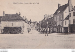 Z24-71) CHAGNY - PLACE D ' ARMES ET RUE DE LA FERTE - ( 2 SCANS ) - Chagny