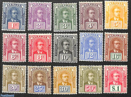 Malaysia 1928 Sarawak, Definitives, WM Rosette 15v, Unused (hinged) - Sonstige & Ohne Zuordnung