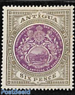 Antigua & Barbuda 1903 6d, WM Crown-CC, Stamp Out Of Set, Unused (hinged) - Antigua And Barbuda (1981-...)