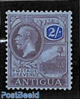 Antigua & Barbuda 1921 2sh, WM Mult. Crown-CA, Stamp Out Of Set, Unused (hinged) - Antigua And Barbuda (1981-...)