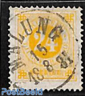 Sweden 1877 24o, Perf. 13, Used, MALUNG, Used Stamps - Gebruikt