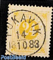 Sweden 1877 24o, Perf. 13, Used. POKAVIK, Used Stamps - Gebruikt