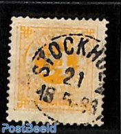 Sweden 1877 24o, Perf. 13, Used, STOCKHOLM, Used Stamps - Gebruikt