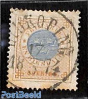 Sweden 1872 1rd, Perf. 14, Used, Used Stamps - Gebruikt