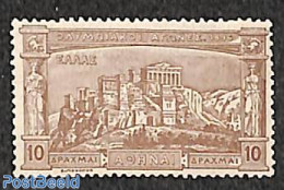 Greece 1896 10Dr, Brown, MNH, Stamp Out Of Set, Mint NH, Sport - Olympic Games - Unused Stamps