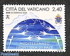 Vatican 2021 Pope's Travels 1v, Mint NH, Various - Maps - Ongebruikt